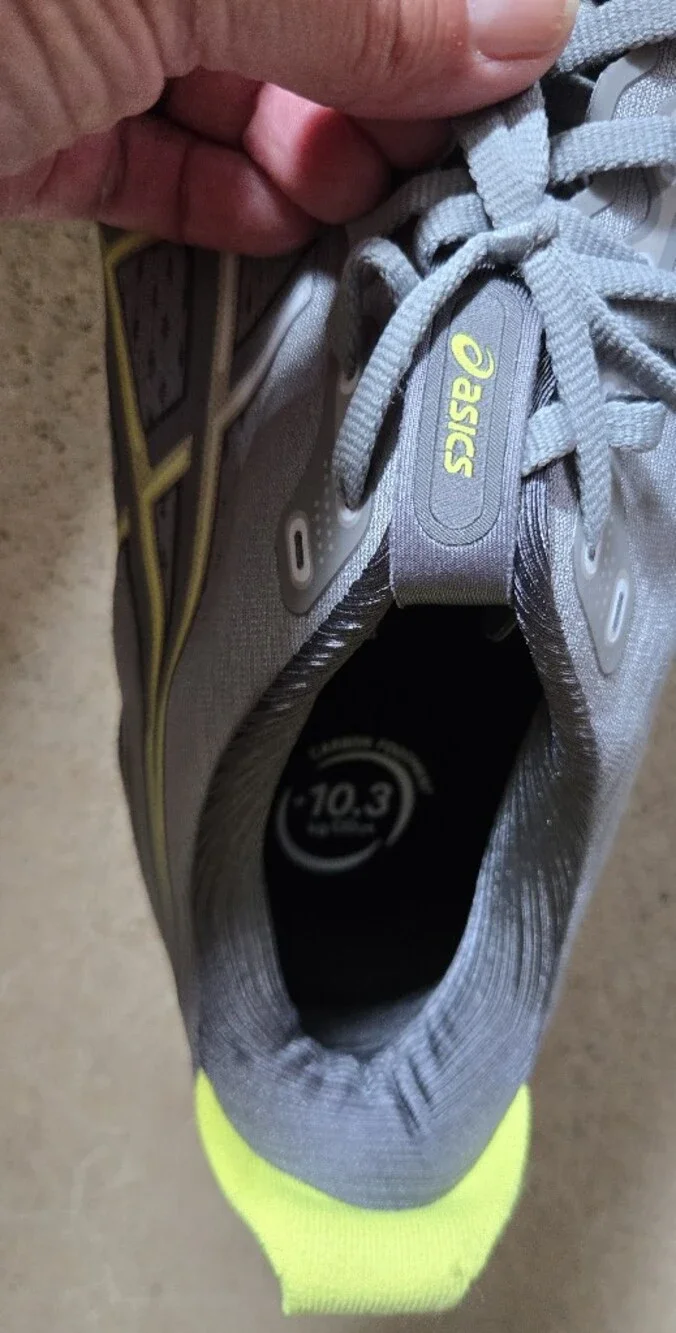 ASICS Men's Gel-Kayano 32 Gray Running Shoes with Neon Yellow Accents-Brand New
